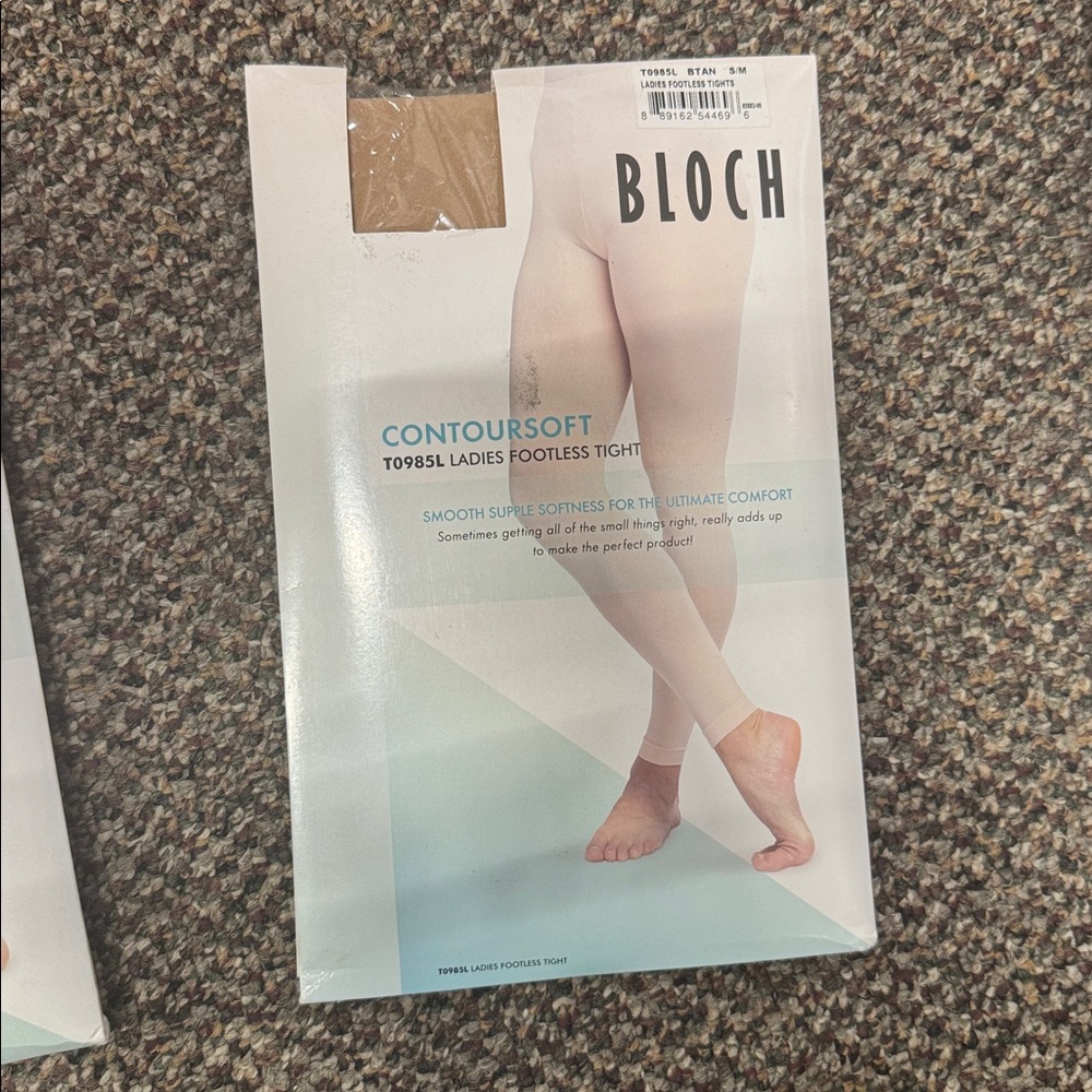 Bloch ADULT contour, soft ladies, footless tights (BTAN) - Picture 2 of 7